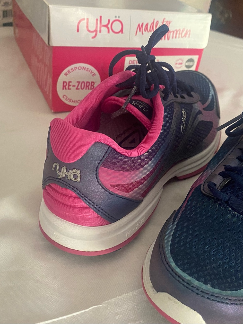 Ryka Devotion Plus 2 Walking Shoes Blue Pink Women's 8W NIB - Picture 5 of 13